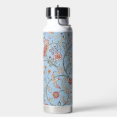 Vogel- und Blumenmuster, William Morris Trinkflasche (Links)