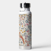 Vogel- und Blumenmuster, William Morris Trinkflasche (rechts)