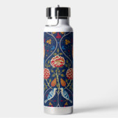 Vogel- und Blumenmuster, William Morris Trinkflasche (rechts)