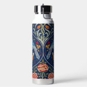 Vogel- und Blumenmuster, William Morris Trinkflasche (Links)