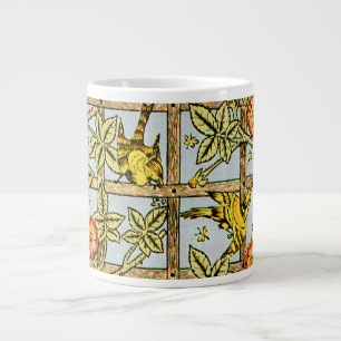 Vogel- und Blumenmuster Williams Morris Jumbo-Tasse