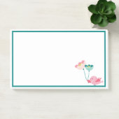 Vogel- und Blumennotizen Post-it Klebezettel (Büro)