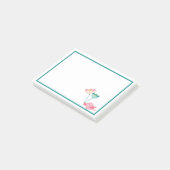 Vogel- und Blumennotizen Post-it Klebezettel (angewinkelt)