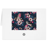 Vögel und Blüten (Rückseite Horizontal)