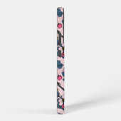 Vögel und Blüten auf rosa Samsung Galaxy Hülle (Rechte Seite)