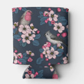 Vögel und Blüten Dosenkühler (Rückseite)