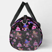 Vögel und Blüten Große Duffeltasche Duffle Bag (Rechts)