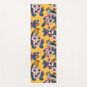 Vögel und Blüten in Gelb Yogamatte (Vorderseite)