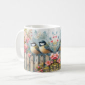 Vögel und Blüten Kaffeetasse (Vorderseite Links)