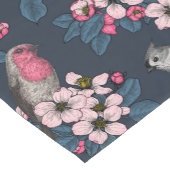 Vögel und Blüten Kurzer Tischläufer (Ecke)