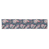 Vögel und Blüten Kurzer Tischläufer (Horizontal)