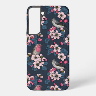 Vögel und Blüten Samsung Galaxy Hülle