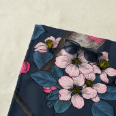 Vögel und Blüten Strandtuch (Beispiel)