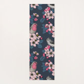 Vögel und Blüten Yogamatte (Rückseite)