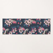 Vögel und Blüten Yogamatte (Vorderseite (Horizontal))