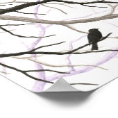 Vögel und Branchen - Kunstdrucke Poster (Ecke)