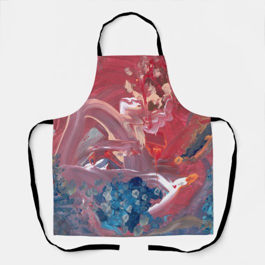 Vogel und die All-Over-Print-Schürze am See Schürze (Vorderseite)