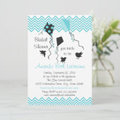 Vögel und Drachen-Brautparty Einladung (Stehend Vorderseite)