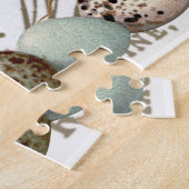 Vögel und Eier Vintage französische Stadtbezeichnu Puzzle (Seite)
