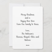 Vögel und Evergreen Blätter Berries Weihnachten (Rückseite)