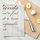 Vögel und Freunde Küchentuch (Viertel Falte)