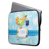 Vogel und Geschenk, Laptop-Gehäuse Laptopschutzhülle (Vorderseite Links)