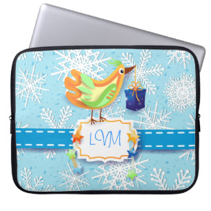 Vogel und Geschenk, Laptop-Gehäuse Laptopschutzhülle