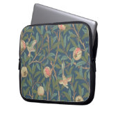"Vogel-und Granatapfel-" Tapeten-Entwurf, Druckb Laptopschutzhülle (Vorderseite Links)