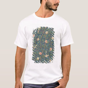 "Vogel-und Granatapfel-" Tapeten-Entwurf, Druckb T-Shirt