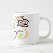 Vögel und Herbst Jumbo-Tasse (Rechts)