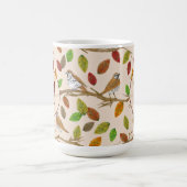 Vögel und Herbstlaube, kundenspezifische erste Mon Kaffeetasse (Mittel)