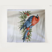 Vogel und Holunder Weihnachtsmauer Kunst Wandteppich (Vorderseite (Horizontal))