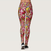 Vögel und Hunde Rose Hüften Leggings (Rückseite)