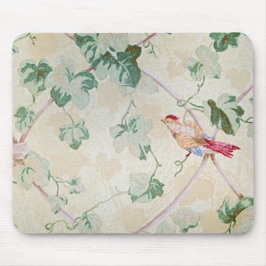 Vogel und Ivy Wallpaper Mousepad (Vorne)