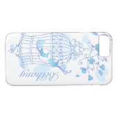 Vögel und Käfig Case-Mate iPhone Hülle (Rückseite (Horizontal))
