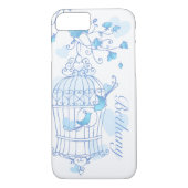 Vögel und Käfig Case-Mate iPhone Hülle (Rückseite)