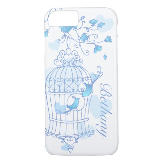 Vögel und Käfig Case-Mate iPhone Hülle (Rückseite)