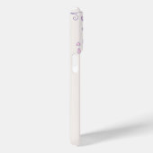 Vögel und Käfig, rosa und lila Namensklammer Case-Mate iPhone Hülle (Rückseite / Rechts)