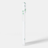 Vögel und Käfigminze Aqua Green Name Case-Mate iPhone Hülle (Rückseite / Rechts)