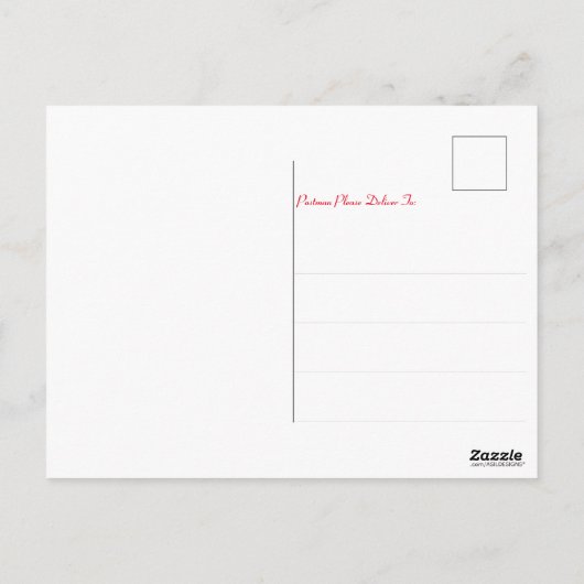 Vögel und Katzen im Garten | Änderung der Anschrif Postkarte (Rückseite)