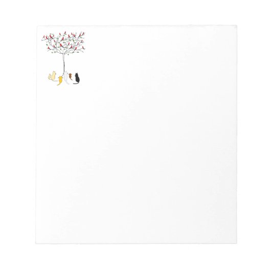 Vögel und Katzen Notizblock (Vorderseite)