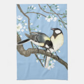Vögel und Kirschblüten Ohara Koson Geschirrtuch (Vertikal)