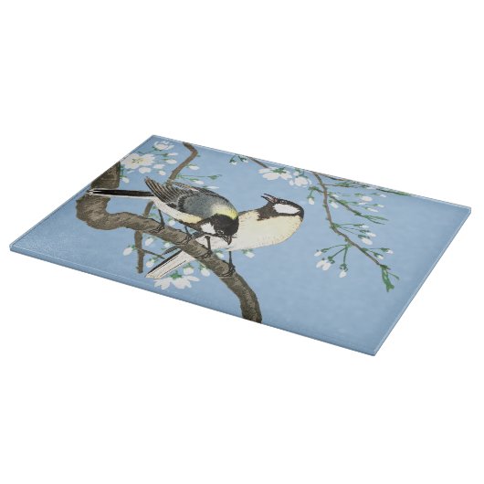 Vögel und Kirschblüten Ohara Koson Schneidebrett (Ecke)