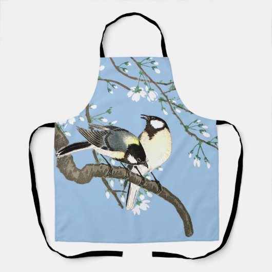 Vögel und Kirschblüten Ohara Koson Schürze (Vorderseite)