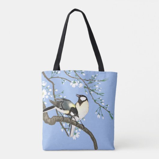 Vögel und Kirschblüten Ohara Koson Tasche (Rückseite)