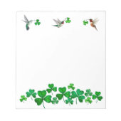 Vögel und Klee Notizblock (Vorderseite)