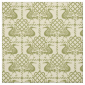 Vögel und Knochen mit gotischer Wiederbelebung Stoff (Muster)