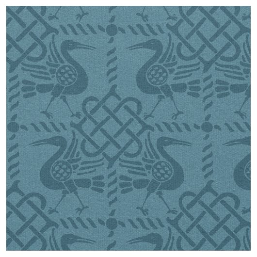 Vögel und Knochen mit gotischer Wiederbelebung Stoff (Nahaufnahme)