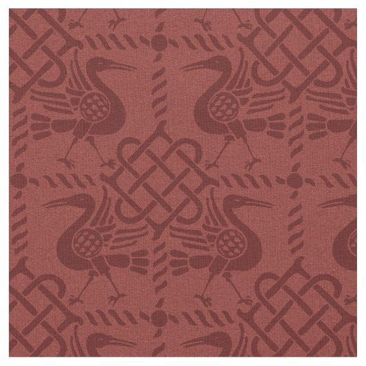 Vögel und Knochen mit gotischer Wiederbelebung Stoff (Nahaufnahme)