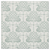 Vögel und Knochen mit gotischer Wiederbelebung Stoff (Muster)